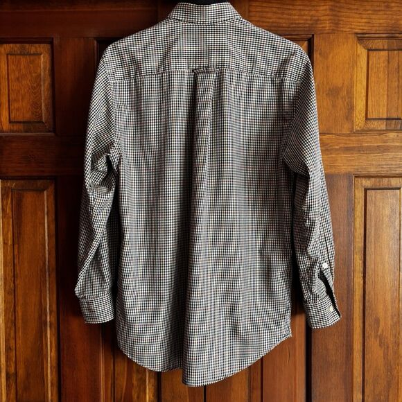 Orvis Multicolored Brown Check Button Down Shirt Men's Size Medium Casual Work - Picture 3 of 11